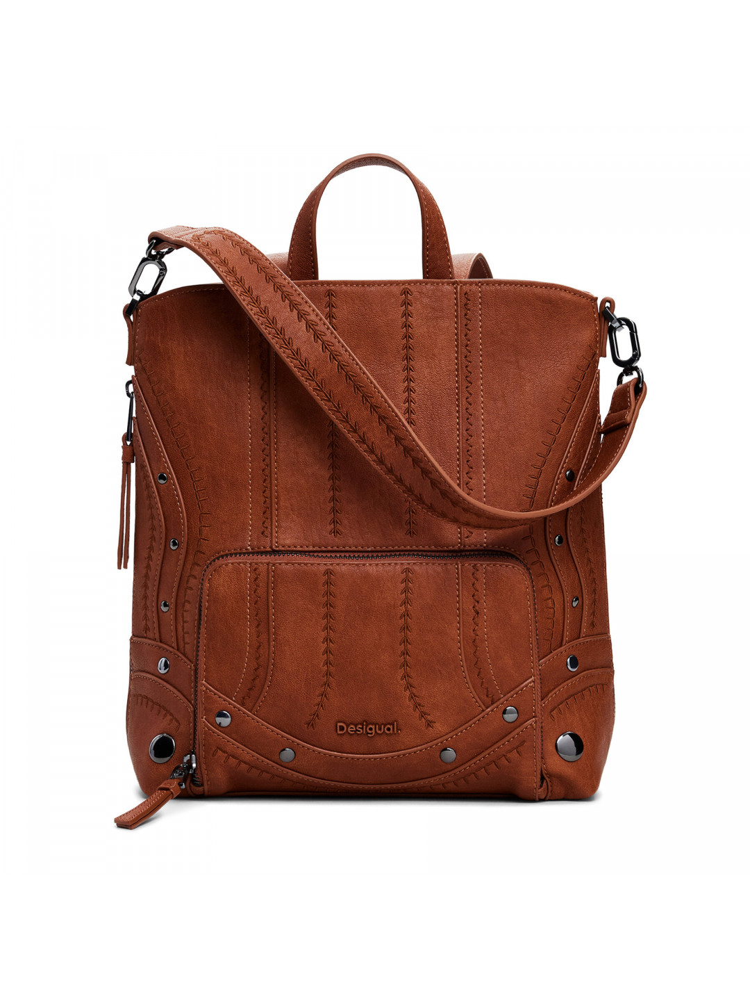 Batoh Desigual Embro Patch Pretoria 25WAKP23 Hnědá